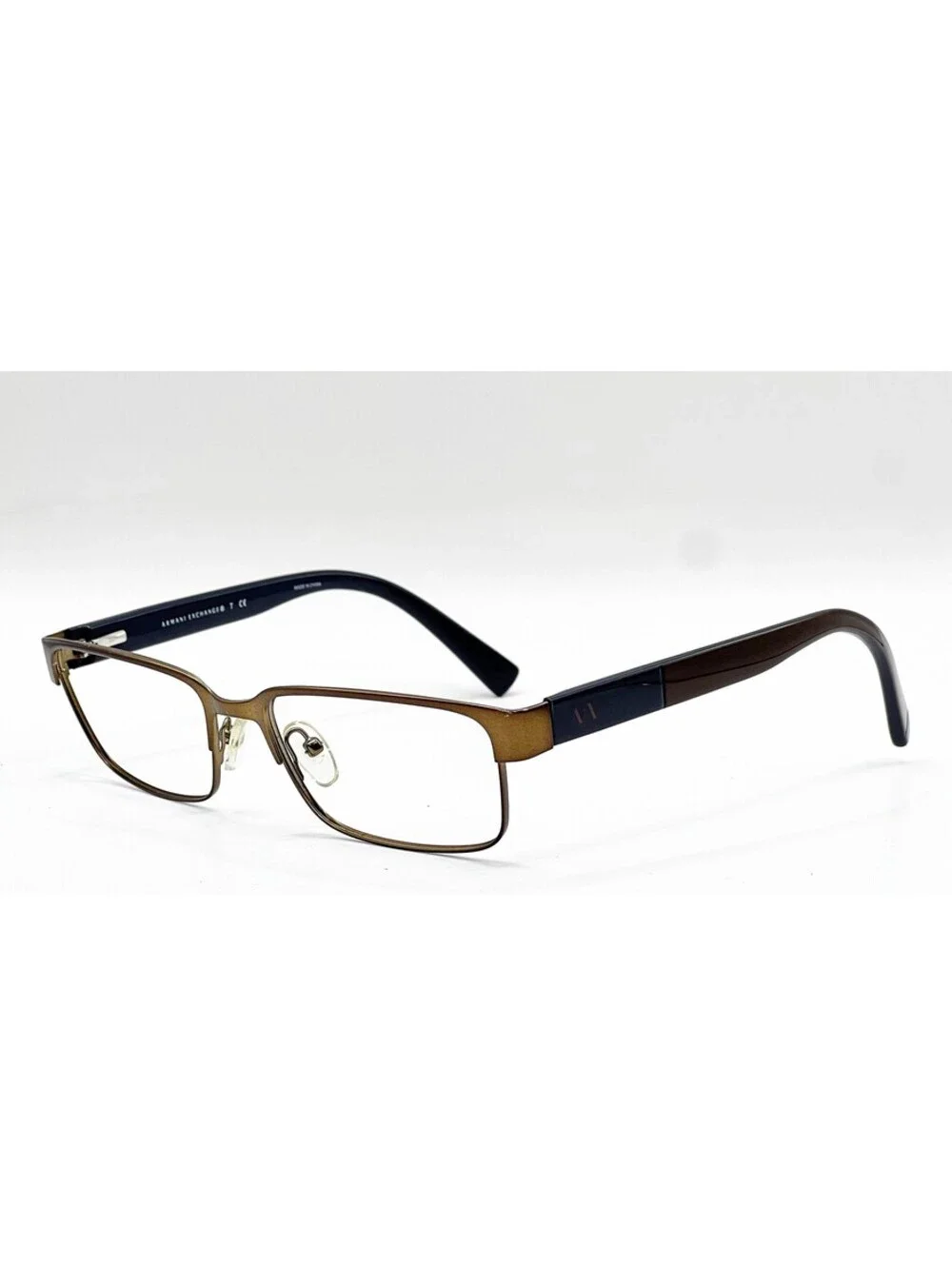 Armani Exchange Ax 1017 6069 Satin Brown Authentic Eyeglasses 54-17-140